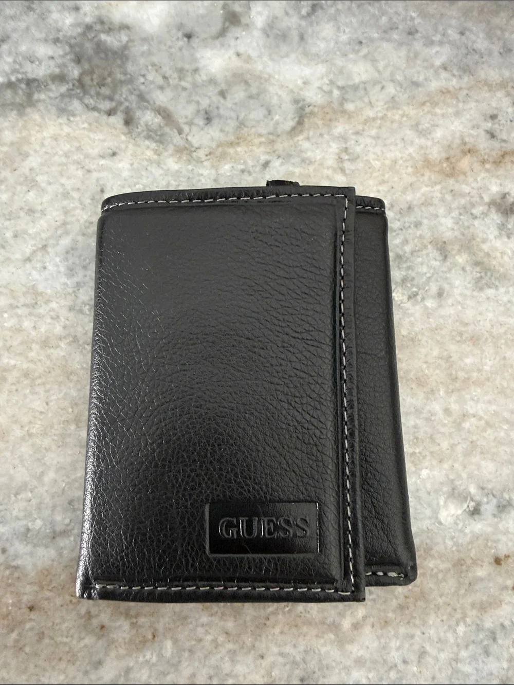 GUESS Black Leather Trifold wallet